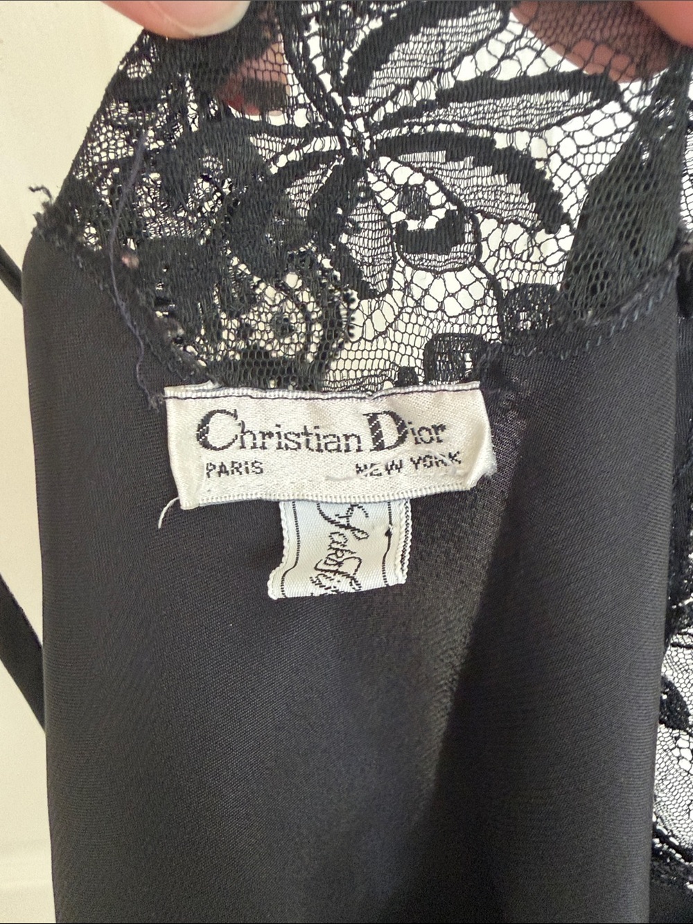*VINTAGE* Dior Black Lace Camisole - Picture 4 of 6